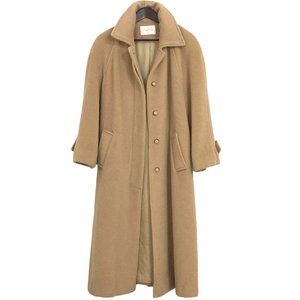 Vintage Camel Wool Trench Coat